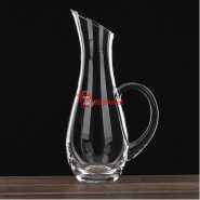 Glass Wine Decanter With Handle- Clear