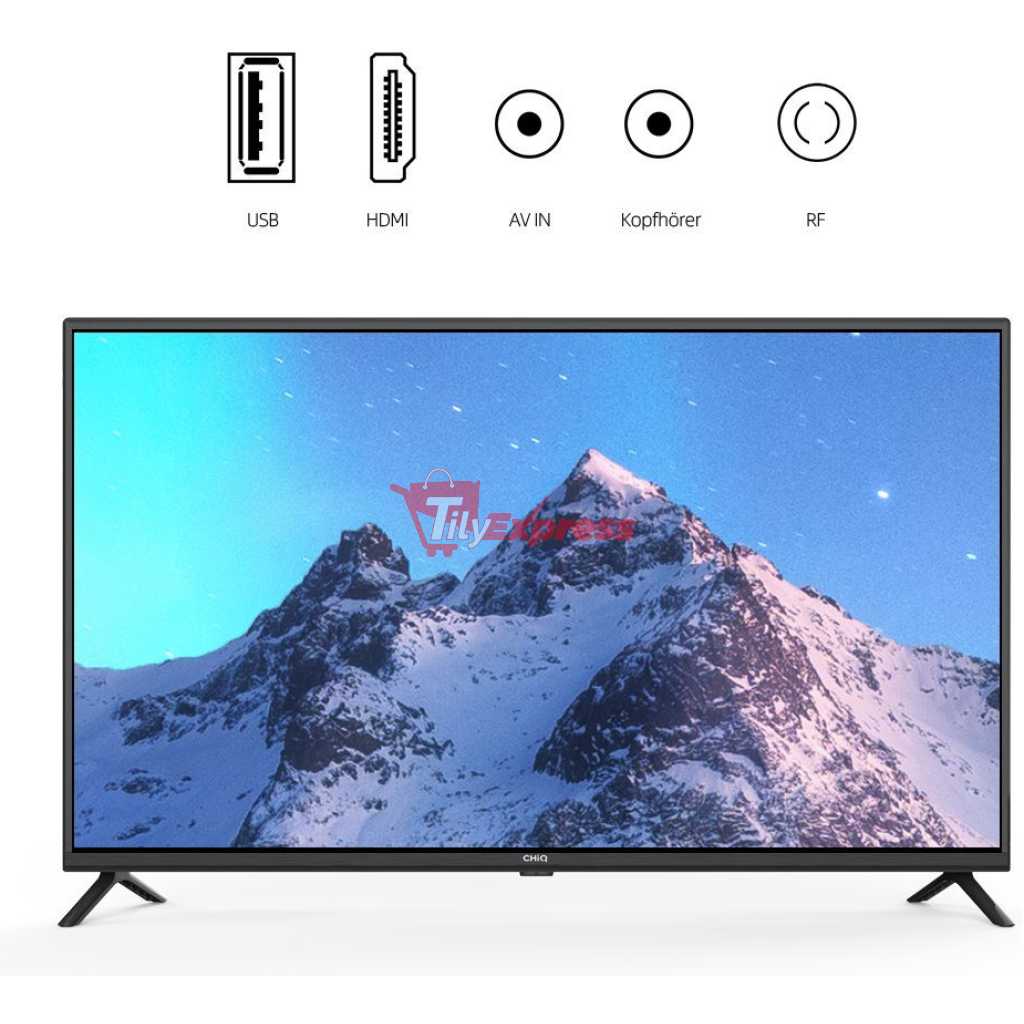 CHiQ 40-Inch LED Digital TV L40G5W; HDMI, USB, Inbuilt Free To Air Decoder - Black