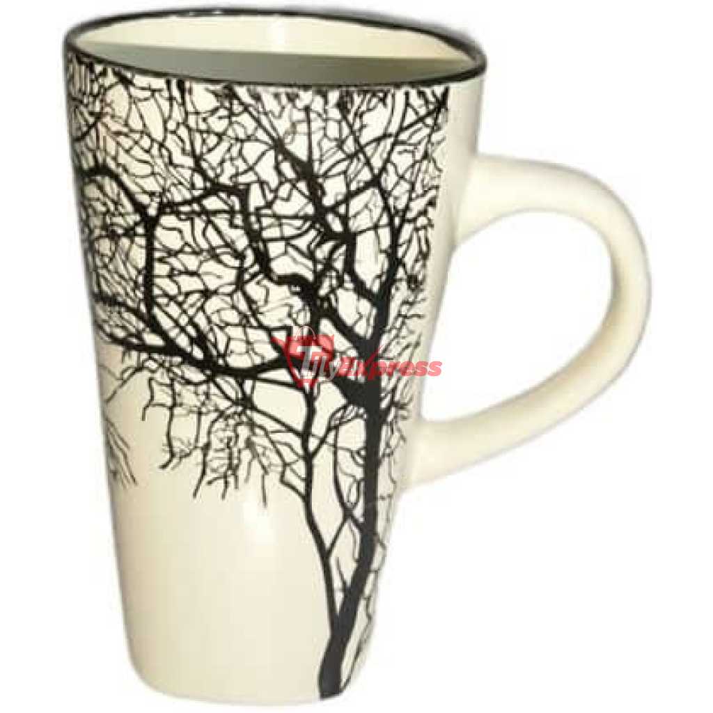 6 Pieces Of Big Tree Coffee Tea Cups Drinking Mugs- Multicolor