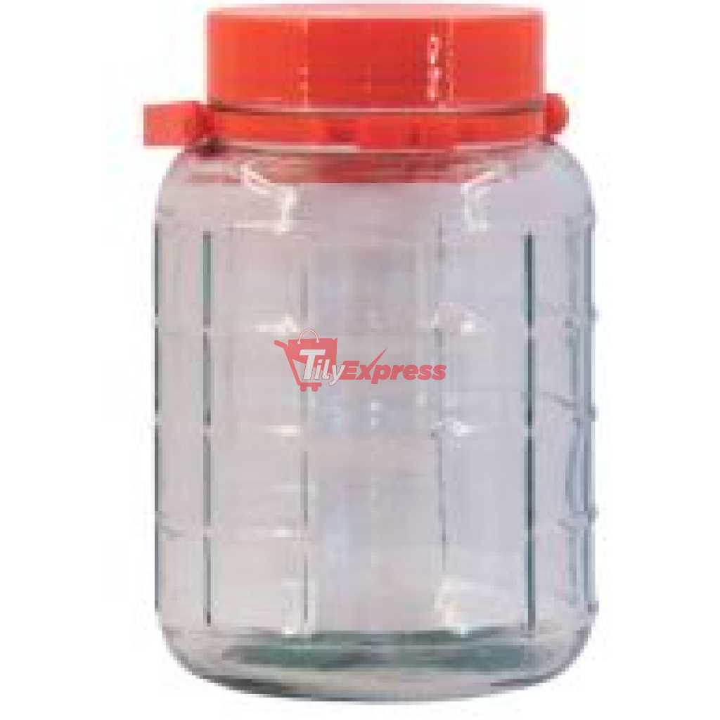 Bon Appetit 5L Glass Cereal Cookies Storage Jar Container Bottle Tin- Clear