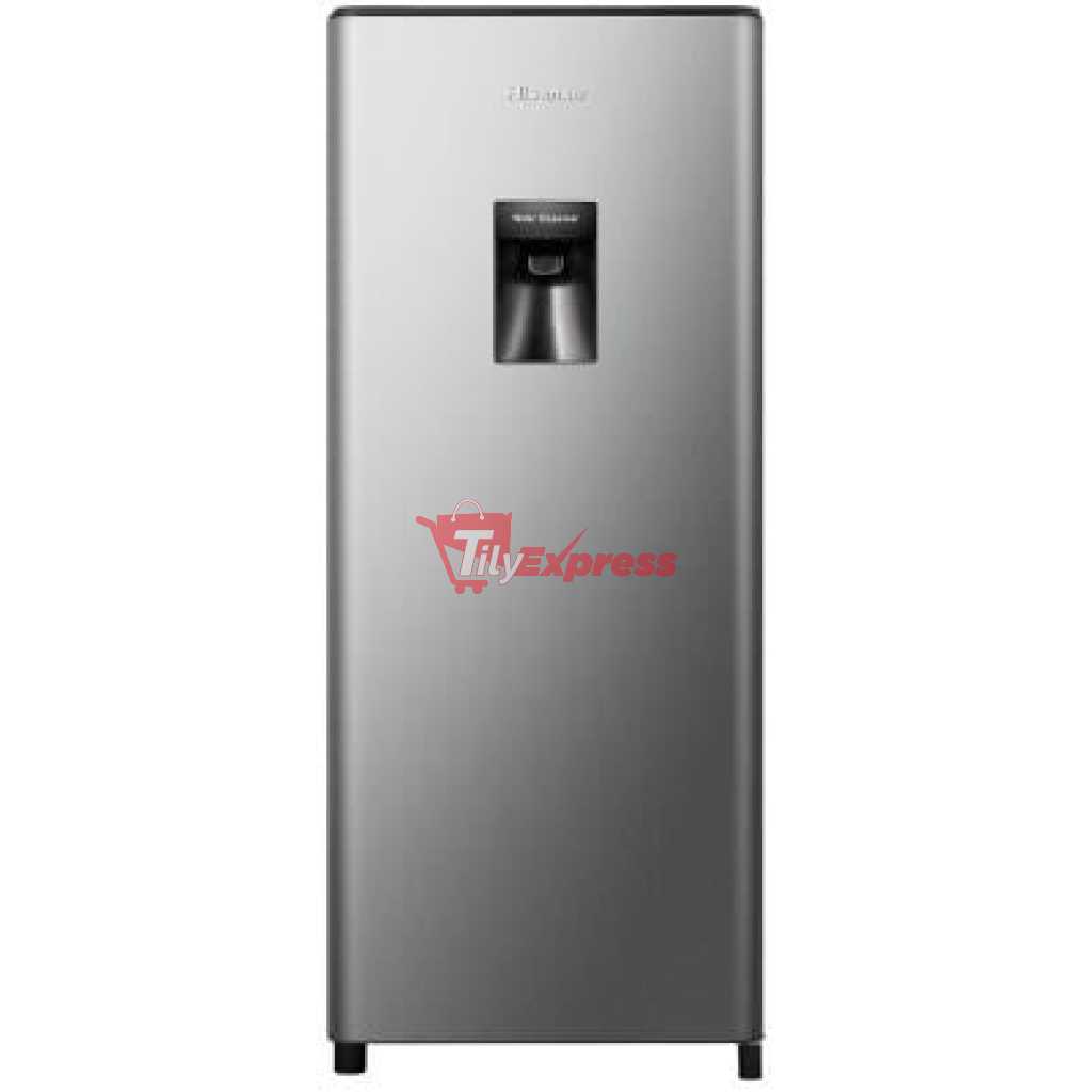 Hisense 229L Single Door Fridge RR229D4WGU; Water Dispenser, Defrost Refrigerator - Silver