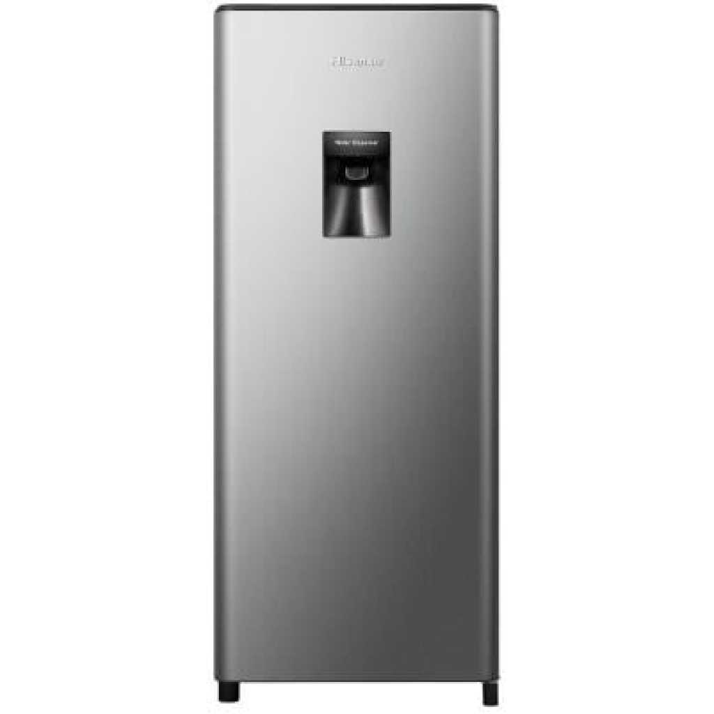 Hisense 230L Single Door Fridge RR229D4WGU; Water Dispenser, Defrost Refrigerator - Silver