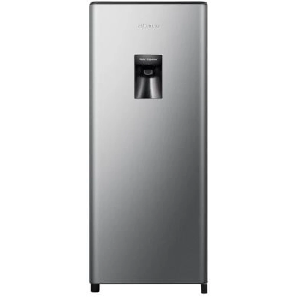Hisense 229L Single Door Fridge RR229D4WGU; Water Dispenser, Defrost Refrigerator - Silver
