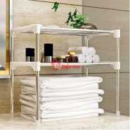 Microwave Stand Storage Organizer Rack - Silver