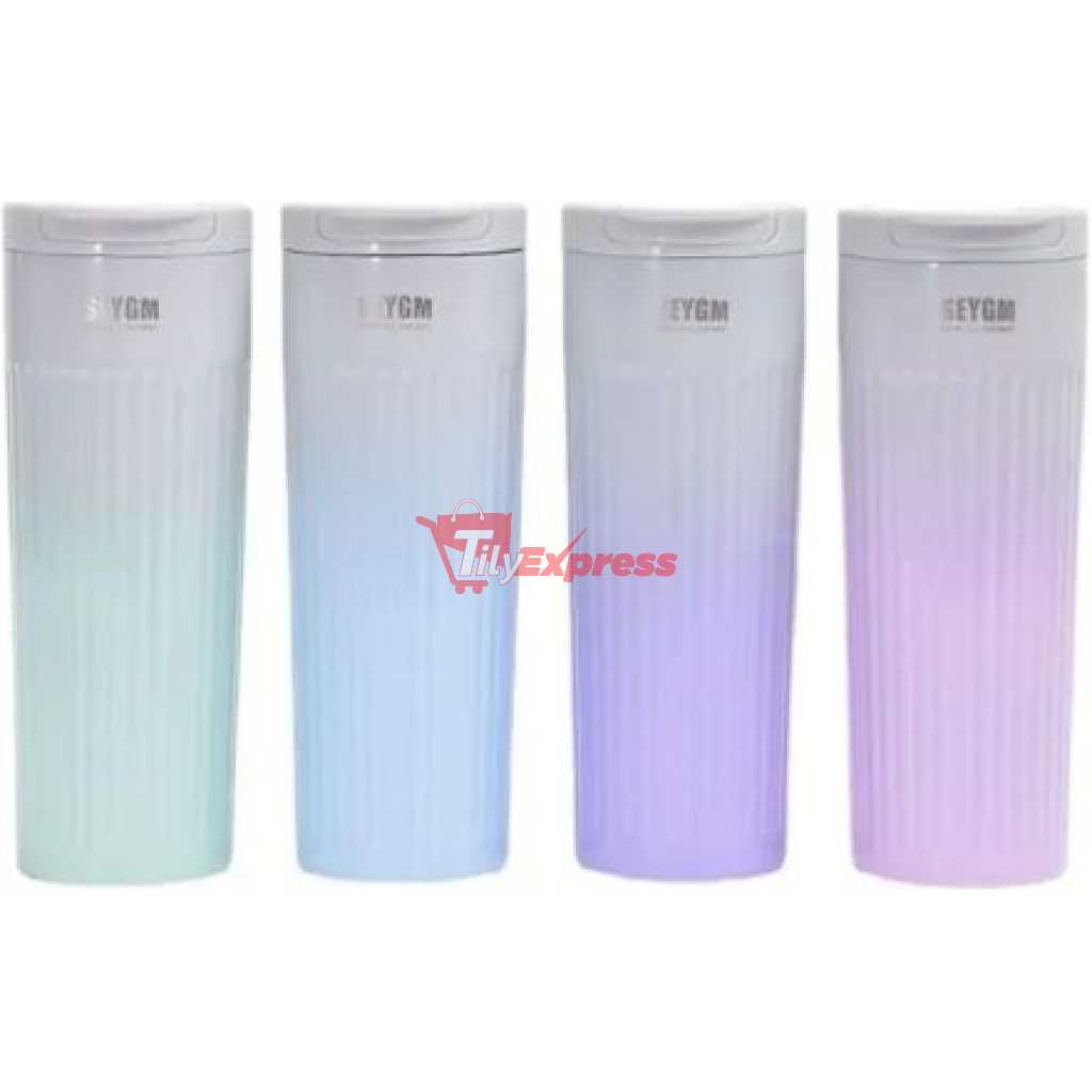 Stainless Steel Thermos Mug Colorful Double Wall Portable Outdoor Travel Coffee Tumbler Mug Cup- Multi-colour
