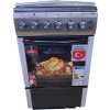 KLASS Cooker 50x60cm, 3 Gas Burners + 1 Hot Plate, Electric Oven & Grill, Rotisserie, Oven Lamp & Timer, 4TTE-5631HI - Inox