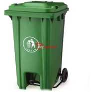 120 Litres Commercial Outdoor Large Plastic trash Dust Bin With wheel-Multicolor Baskets, Bins & Containers TilyExpress