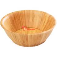 Bamboo 26Cm Bamboo Fruit Salad Serving Bowl Dish - Brown