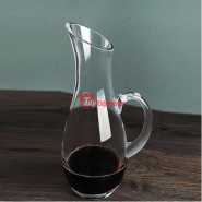 Glass Wine Decanter With Handle- Clear