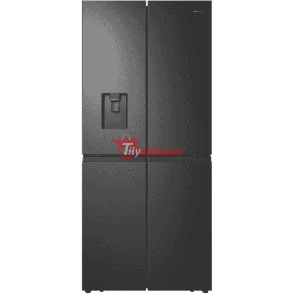 Hisense 561L Side-By-Side Fridge RQ561N4AB1 - 4 Double Frost Free Refrigerator With Water Dispenser - Black