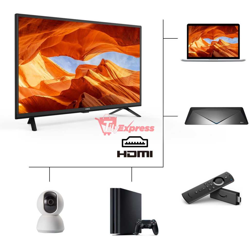 CHiQ 40-Inch LED Digital TV L40G5W; HDMI, USB, Inbuilt Free To Air Decoder – Black Digital TVs TilyExpress 5