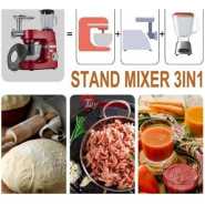 Sonifer 7 L 6 Speed 3 in 1 Food Mixer Professional Commercial Blender Stand Mixer Meat Grinder For Home - Silver