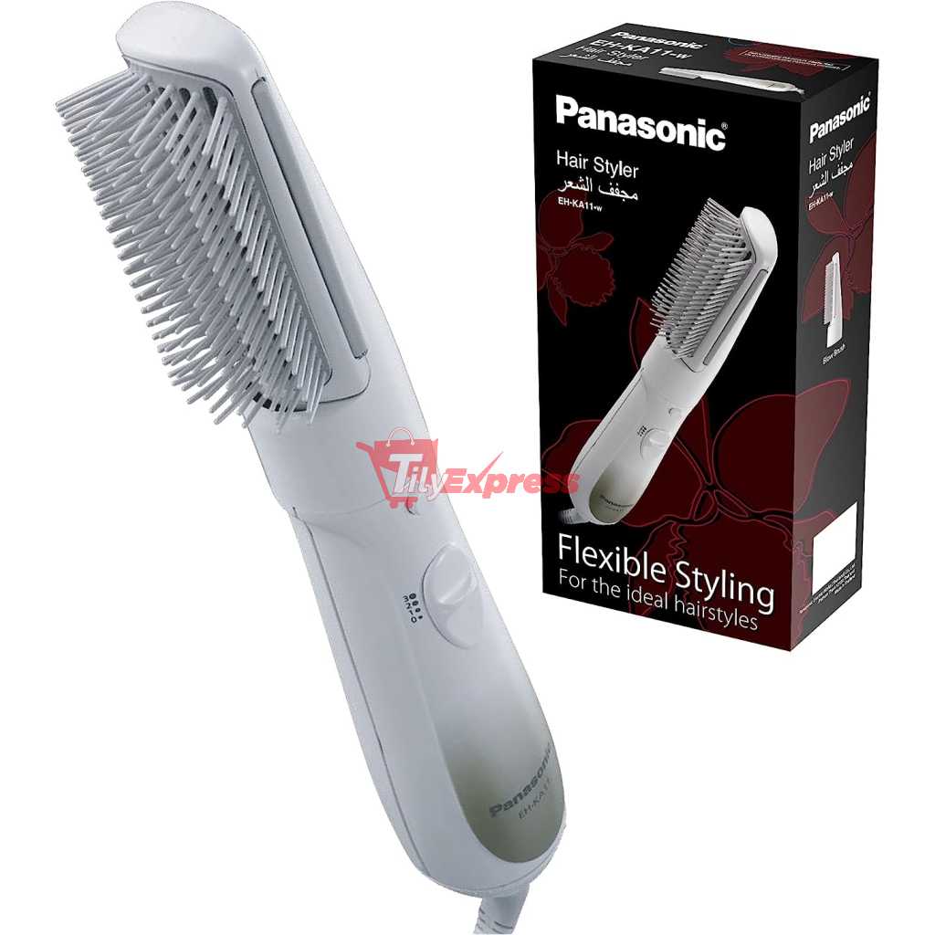 Panasonic EH-KA11 Hair Styler, Flexible Styling For The Ideal HairStyle - White