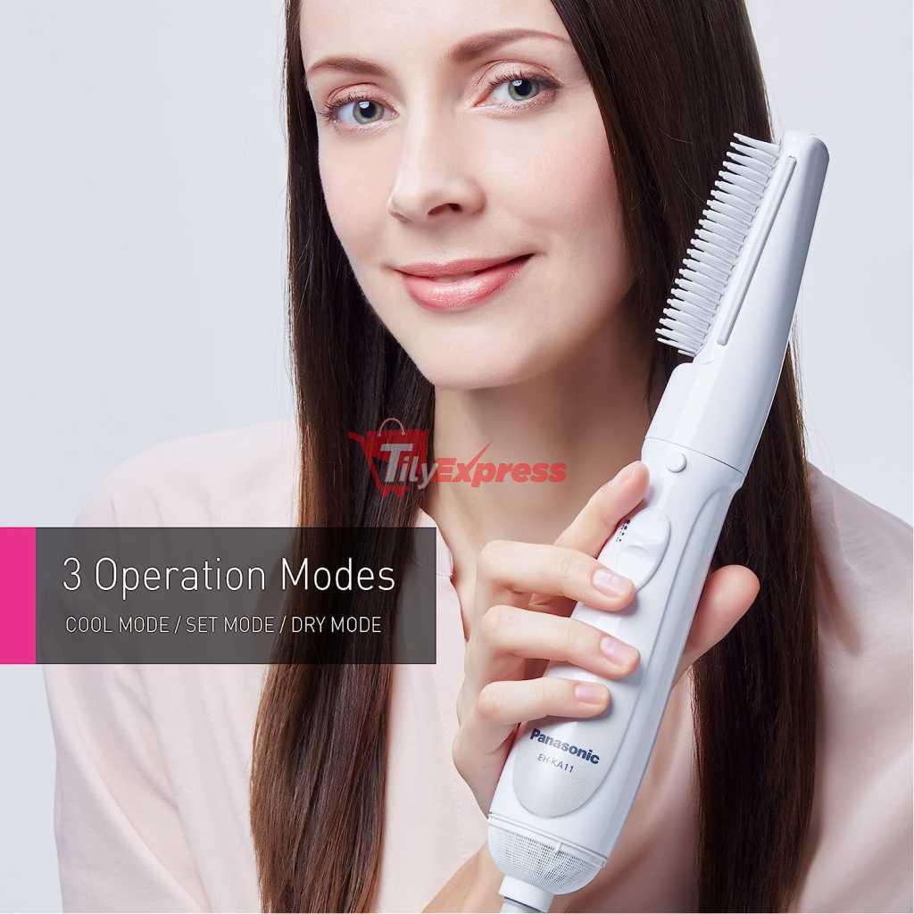 Panasonic EH-KA11 Hair Styler, Flexible Styling For The Ideal HairStyle - White