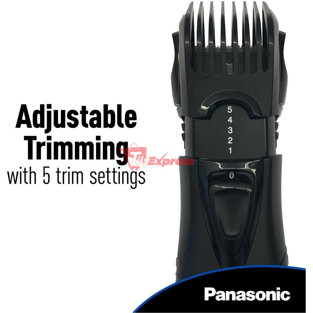 Panasonic ER2403K Moustache & Beard Trimmer W/ 5 - Electric Shaver - Black