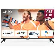 CHiQ 40-Inch Smart TV L40G7P: Frameless Google Certified Android Smart TV With Bluetooth (Black)