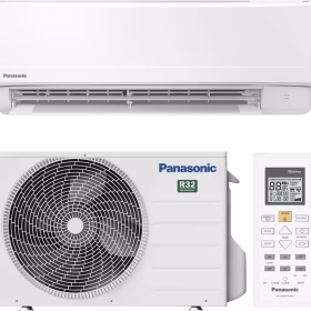 Panasonic 24000 BTU Wall Split Air Conditioner AC R410 Gas, Turbo Cooling, Dehumidification, Auto Restart, Eco Mode & Timer - White