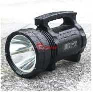 LED Search Light 10W with Lithium Battery Dual Charging 220V AC & 12V DC Solar - Rechargeable Handheld Torch