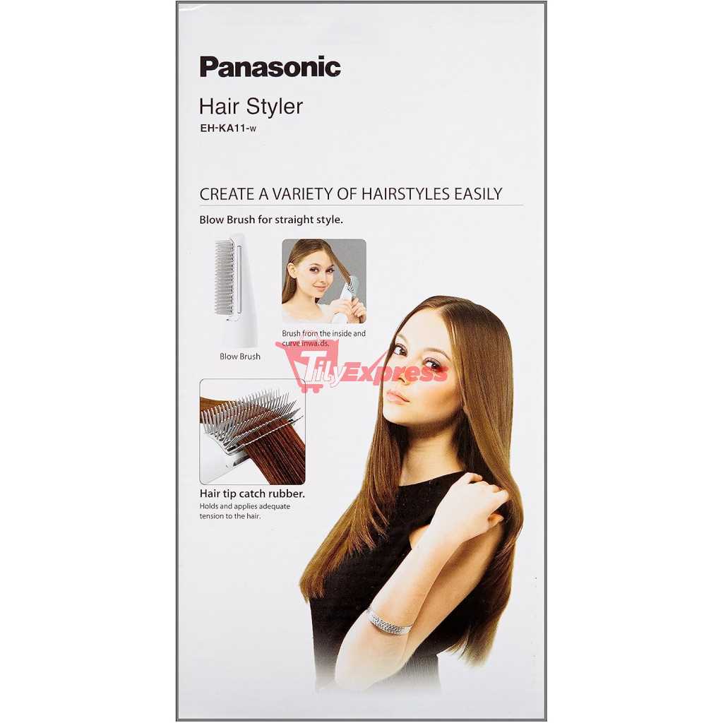 Panasonic EH-KA11 Hair Styler, Flexible Styling For The Ideal HairStyle - White