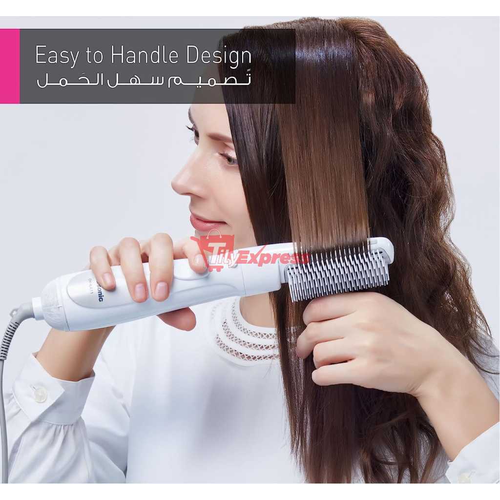Panasonic EH-KA11 Hair Styler, Flexible Styling For The Ideal HairStyle - White