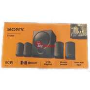 SONY 4.1ch Home Theatre Satellite Speakers SA-D40; 80W, USB, Audio In, Bluetooth, Remote - Black