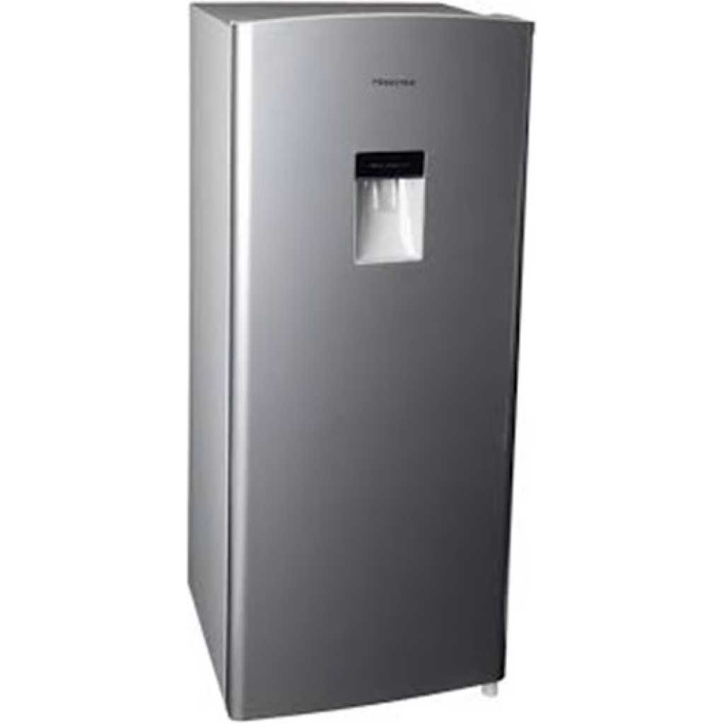 Hisense 229 - Litre Single Door Refrigerator, RR229D4WGU 229L Fridge With Water Dispenser - Silver