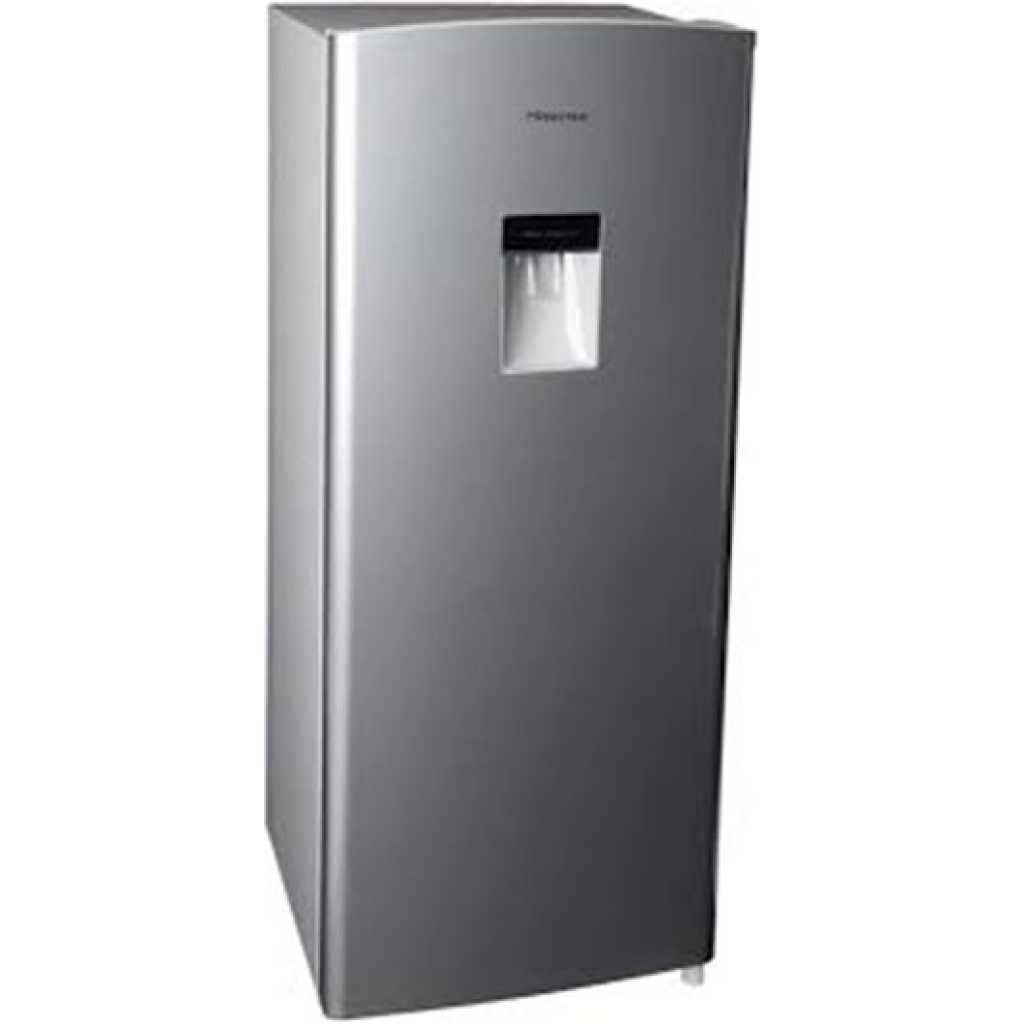 Hisense 229 - Litre Single Door Refrigerator, RR229D4WGU 229L Fridge With Water Dispenser - Silver