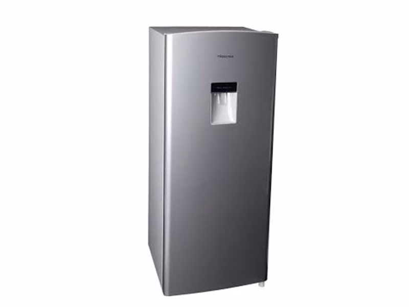 Hisense 229 - Litre Single Door Refrigerator, RR229D4WGU 229L Fridge With Water Dispenser - Silver