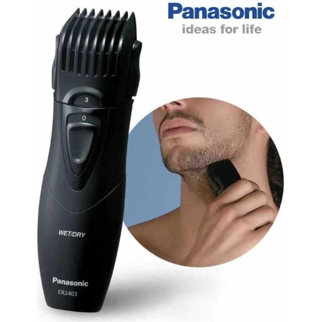 Panasonic ER2403K Moustache & Beard Trimmer W/ 5 - Electric Shaver - Black