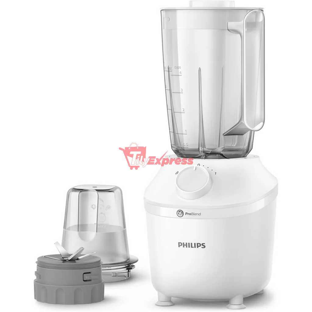 Philips Blender (450w/1L) HR2041/10 - White