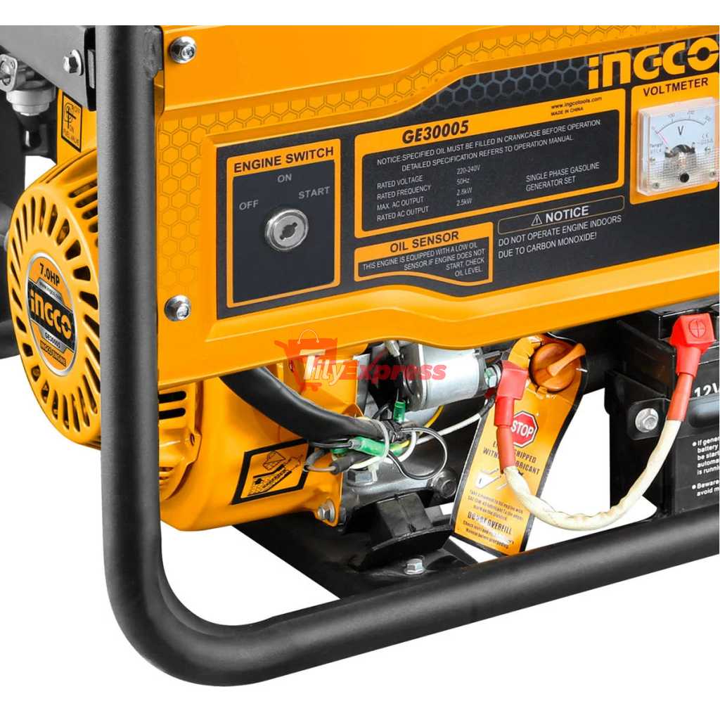 INGCO Gasoline Generator 2800W GE30005 - Yellow