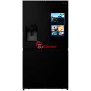 Hisense 680-Litres Smart Fridge RC-68WC4SB; Touch Screen + Ice Maker + Water Dispenser, Frost Free Refrigerator - Black