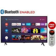 Saachi 43 Inch Smart TV NL-LED-43DVBT2S; Frameless Flat Screen Android Bluetooth Enabled Smart TV - Black