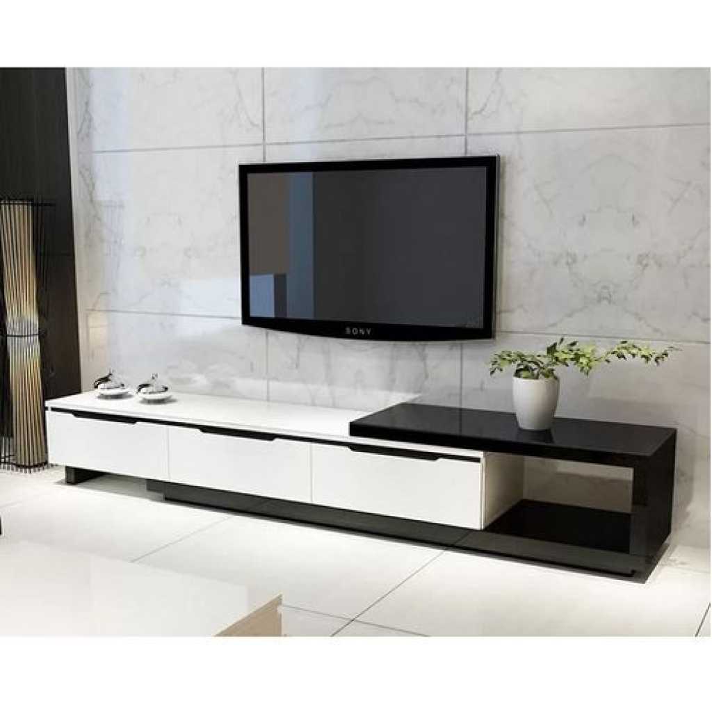 Modern Television Unit - Black & White