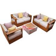 Johnson Sofas - Brown & Tan