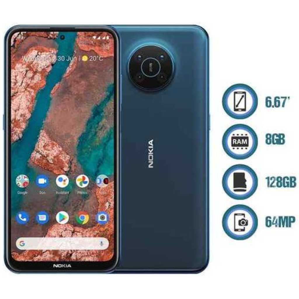 Nokia X20 6.67" 8GB RAM 128GB ROM 64MP 4470mAh - Blue