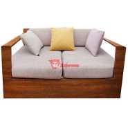 Johnson Sofas - Brown & Tan