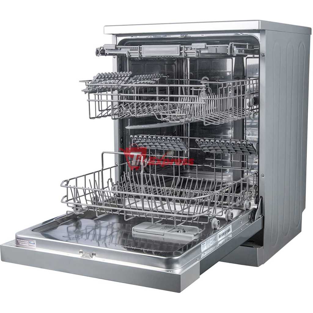 Hisense 15 Place Settings Dishwasher (HS623E90G, Silver,Stainless Steel, Inbuilt Heater,Quick Wash) - Dark Grey