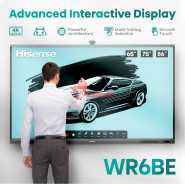 Hisense 75 – Inch Touch Interactive Conference LED Touch Screen 75WR6BE, 4K Smart LED Interactive Commercial Display Screen – Black Commercial Display Screens TilyExpress