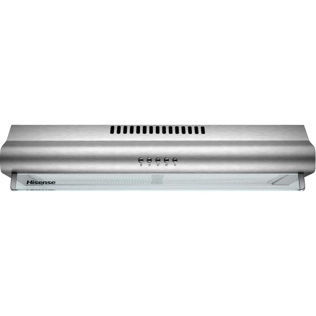 Hisense 60cm Cooker Hood HHO60PASS; Under Cabinet Kitchen Extractor Fan - Silver