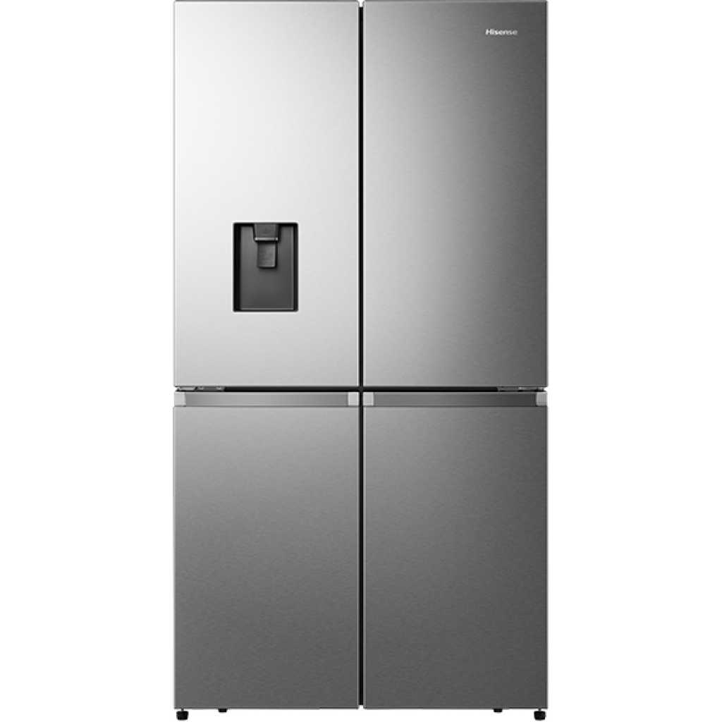 Hisense 730L French Door Fridge RQ-73WC4SW1; 4-Doors, Frost Free Refrigerator With Water Dispenser - Stainless Steel