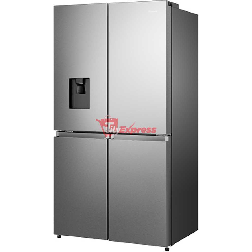 Hisense 730 - Litre French Door Fridge RQ-73WC4SW1; 4-Doors, Frost Free Refrigerator With Water Dispenser - Stainless Steel