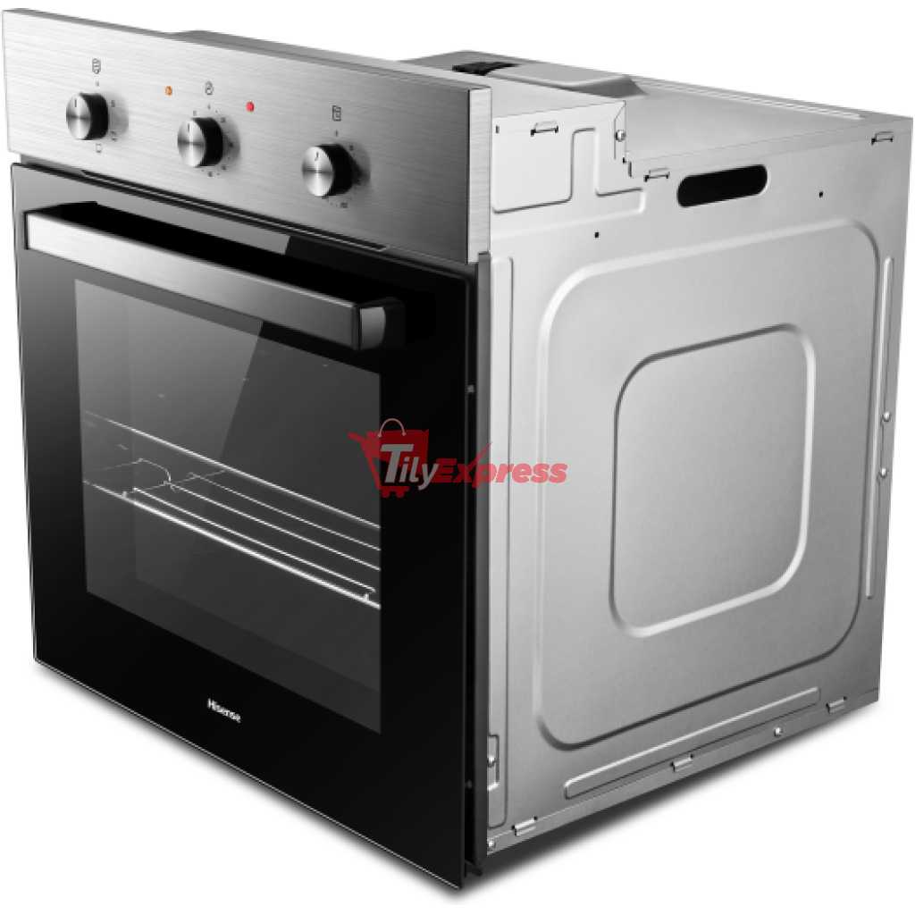 Hisense 60cm Built-in Oven HBO60202; 67-Litres, Stainless Steel Electric Oven - Silver