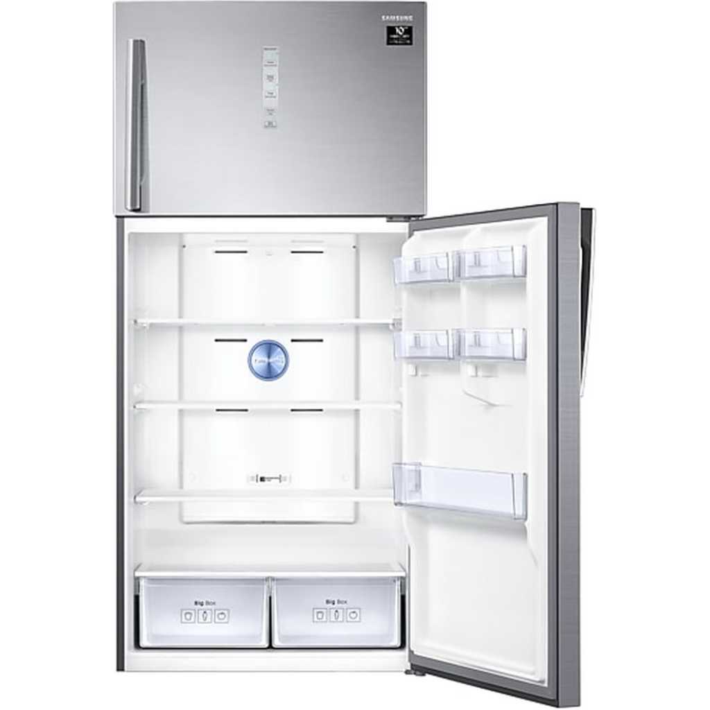 Samsung 600-Litres Fridge RT60 K6341SL; Double Door Frost Free Refrigerator | Twin Cooling |Top Mount Freezer - Inox