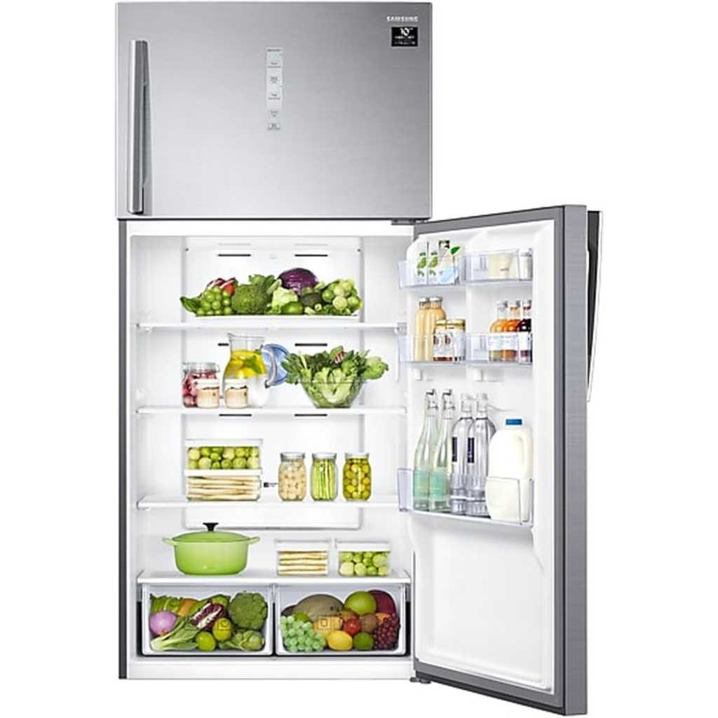 Samsung 600-Litres Fridge RT60 K6341SL; Double Door Frost Free Refrigerator | Twin Cooling |Top Mount Freezer - Inox