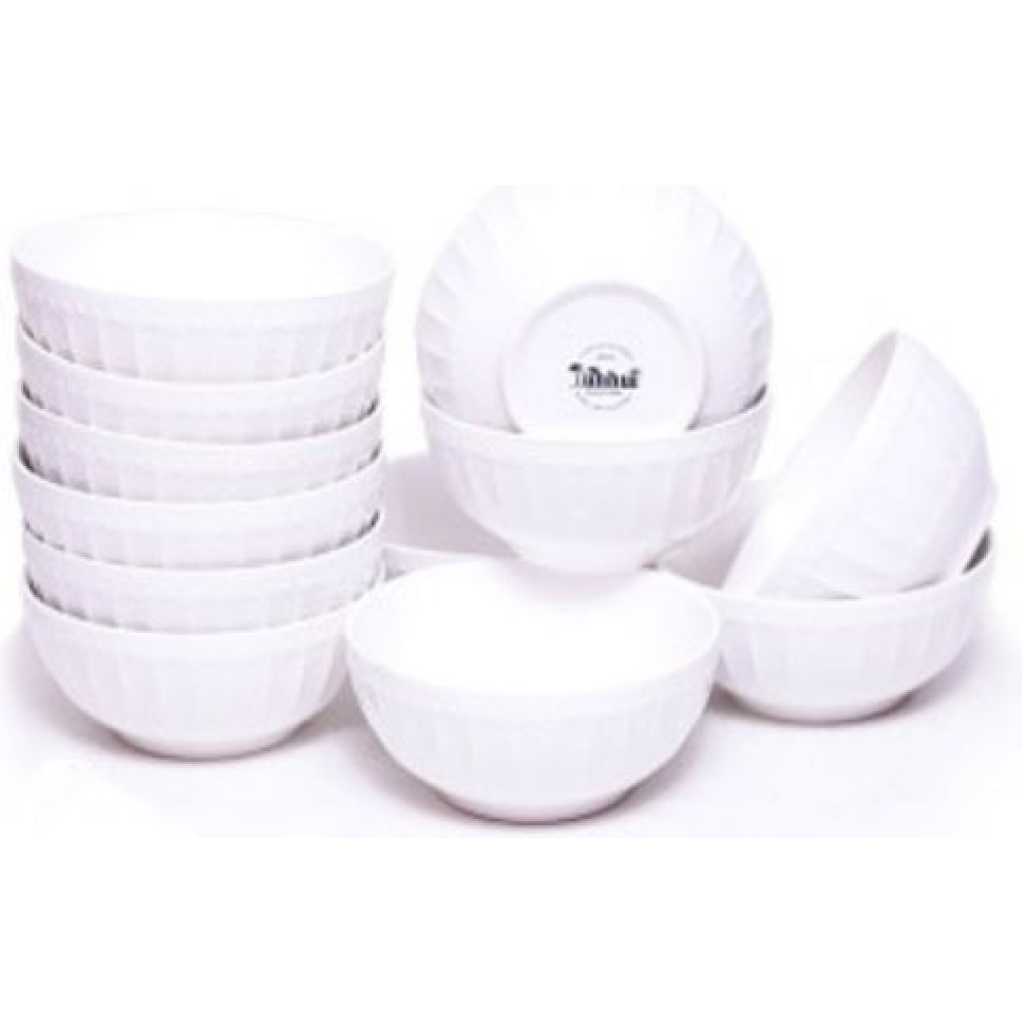 12 Pieces Of Soup Bowls - White