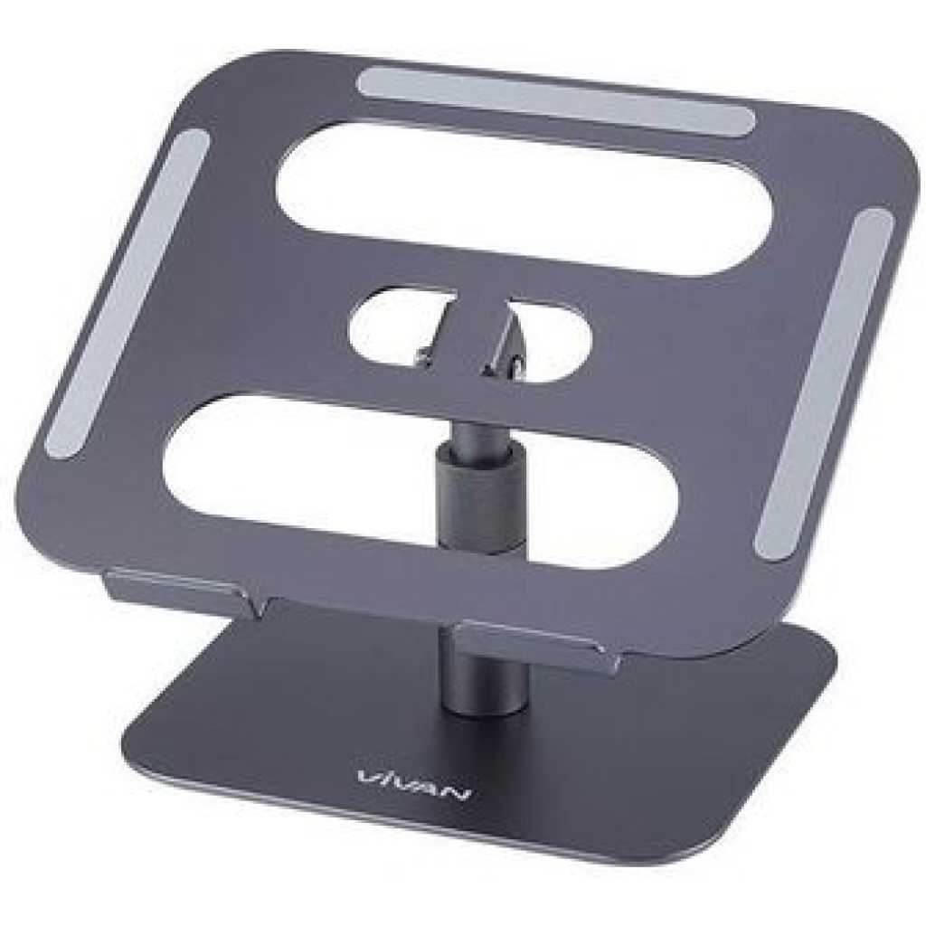 Vivan VLS03 Aluminum Alloy Liftable Foldable Laptop Cooling Stand - Grey