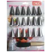 20 Pieces Set Useful Cake Icing Decorating Tool Kit-Silver