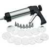Cookie Press And Cake Decorating Set - Silver