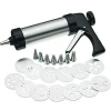 Cookie Press And Cake Decorating Set - Silver